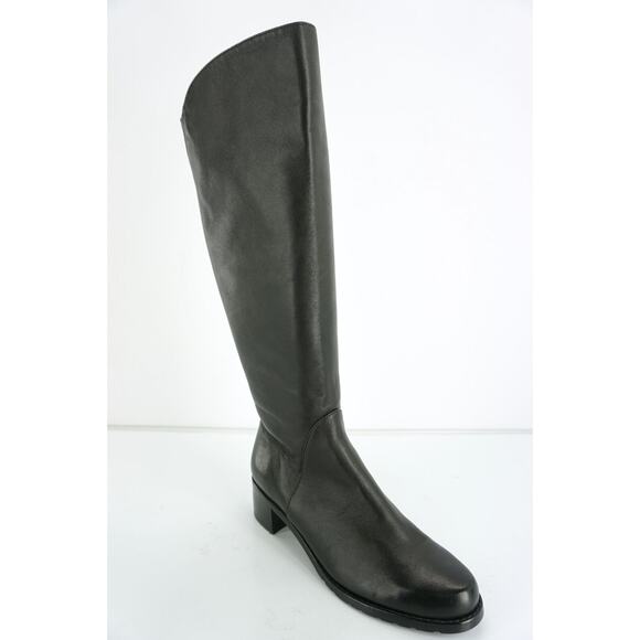 Stuart Weitzman Black leather Arlington Stretch riding boots Size 5.5 New $595 - Picture 2 of 12
